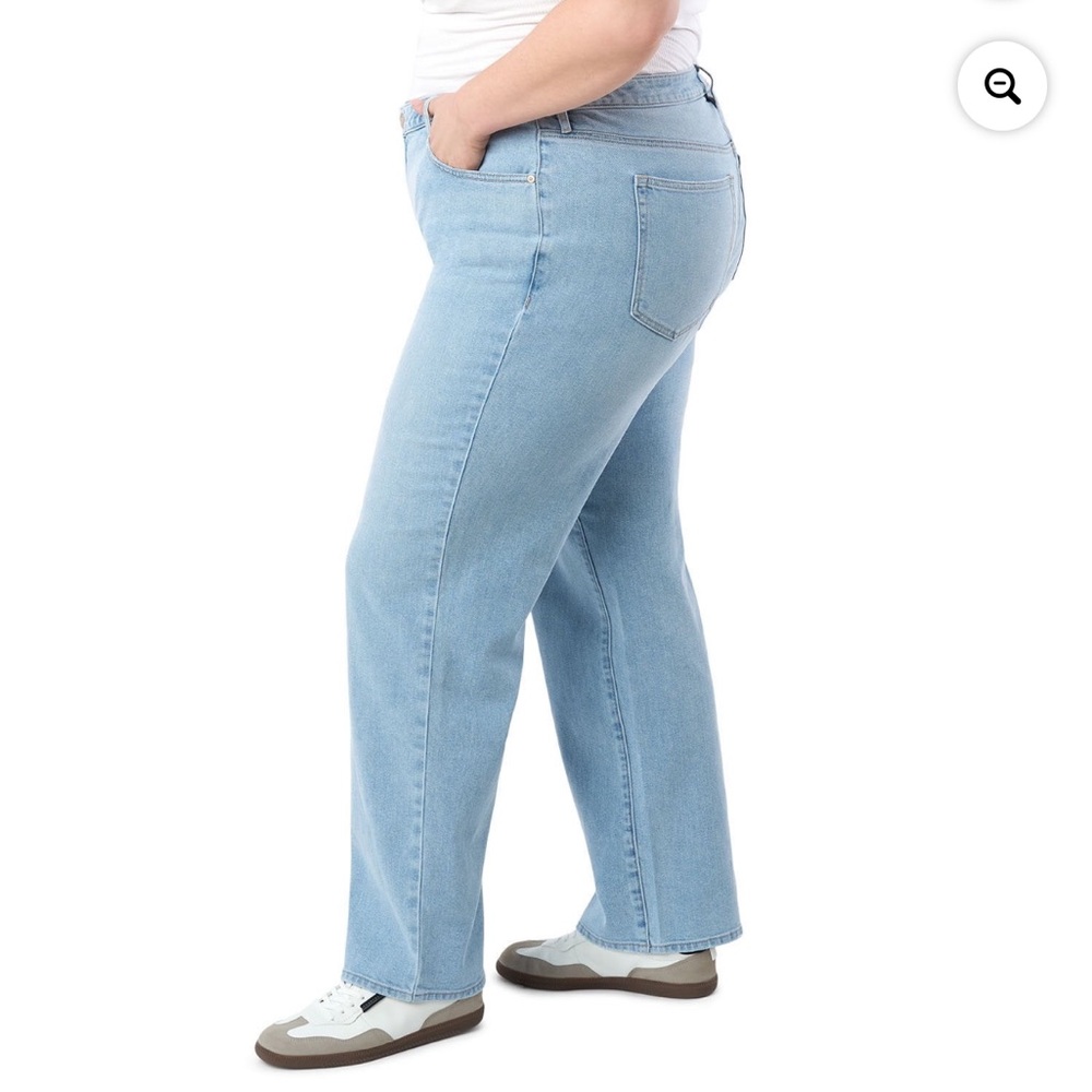 Seven7 Women's High Rise Fitted Waist Loose Fit 5 Pocket Straight Jean 22W - Picture 5 of 9